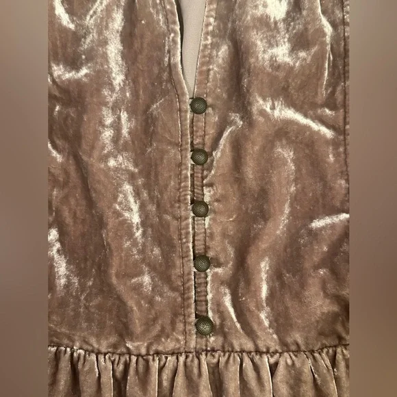 Anthropologie Holding Horses Crushed Velvet Dress, Size XXSP. - Picture 5 of 13